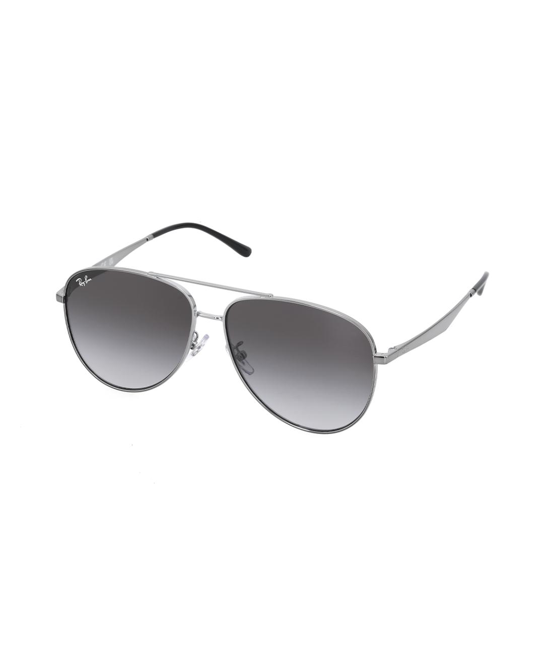 RAY BAN Серые металлические солнцезащитные очки, фото 1