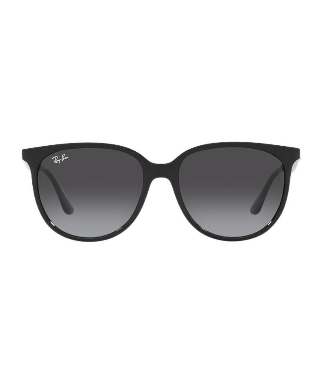 RAY BAN Черные пластиковые солнцезащитные очки, фото 2