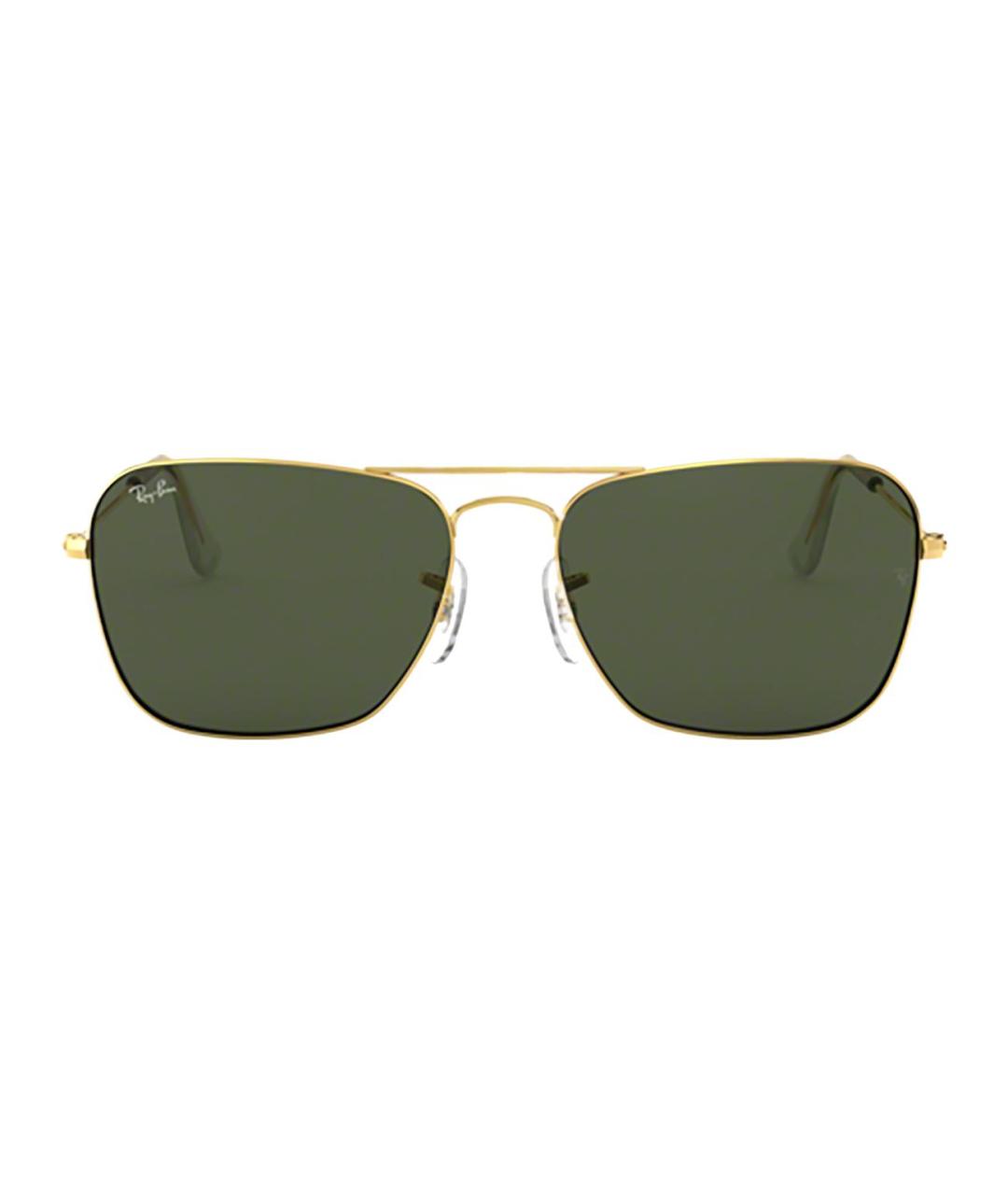 RAY BAN Золотые металлические солнцезащитные очки, фото 2