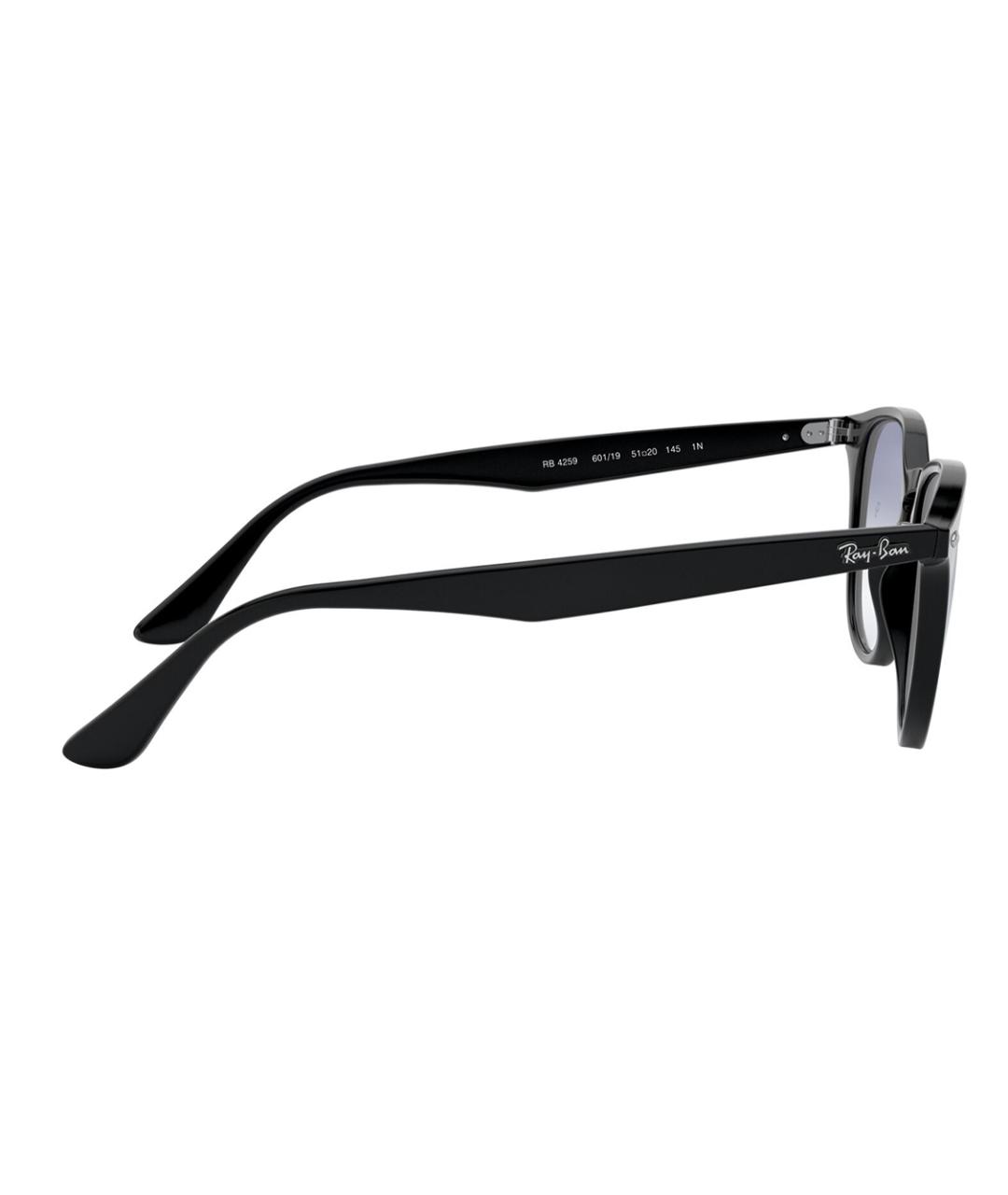RAY BAN Черные пластиковые солнцезащитные очки, фото 3