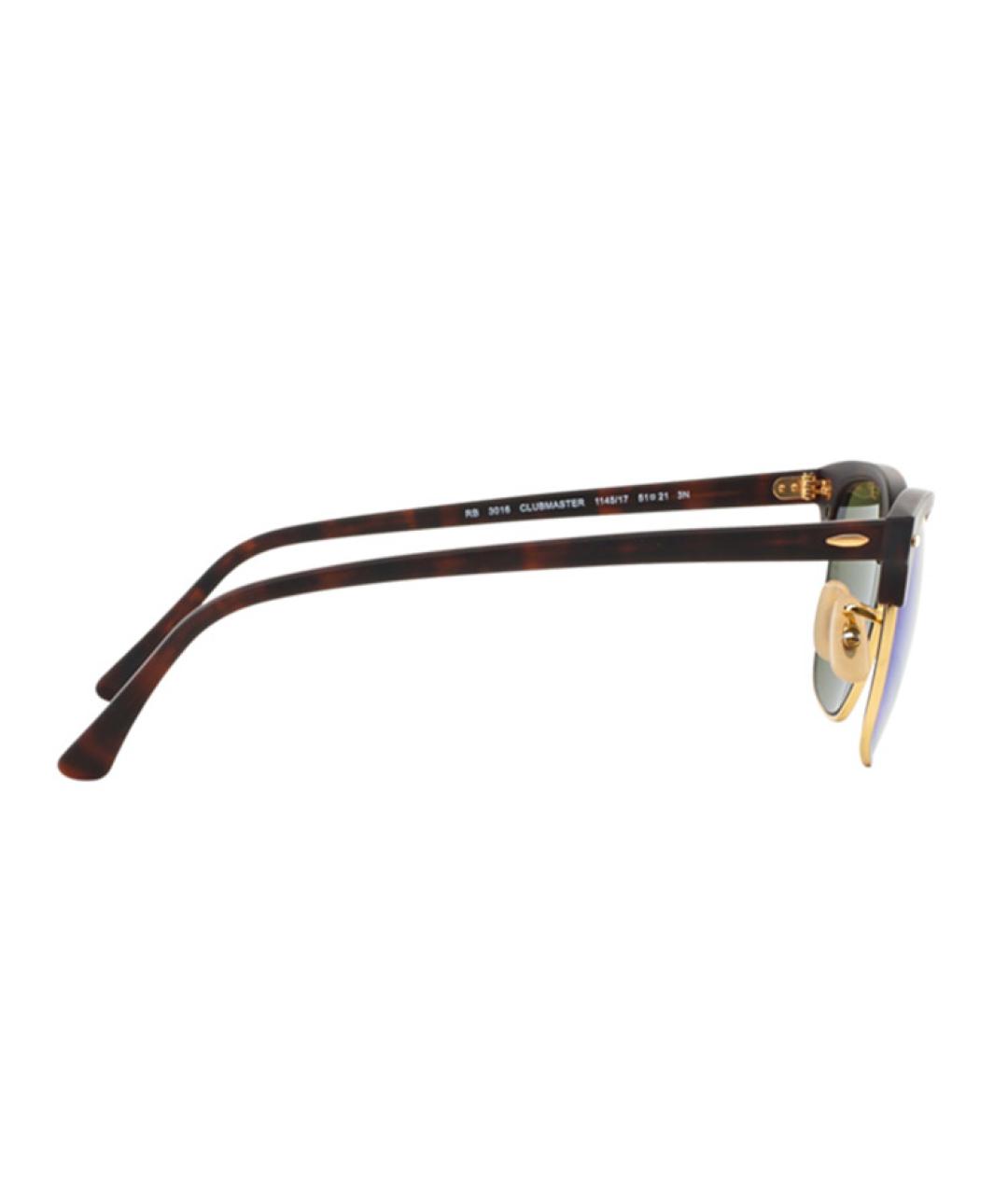 RAY BAN Черные пластиковые солнцезащитные очки, фото 3