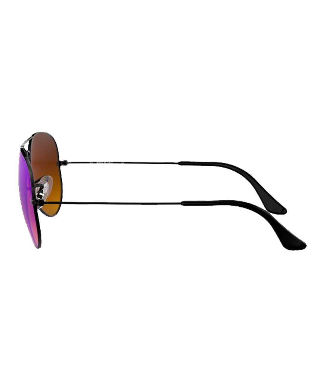 RAY BAN Черные металлические солнцезащитные очки, фото 3