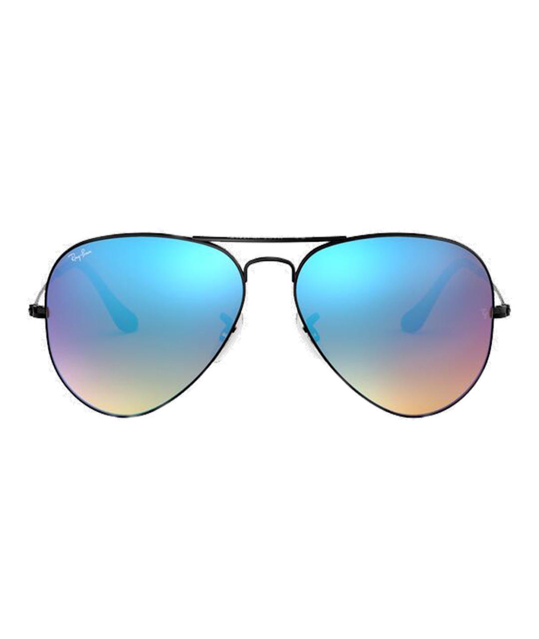 RAY BAN Черные металлические солнцезащитные очки, фото 2