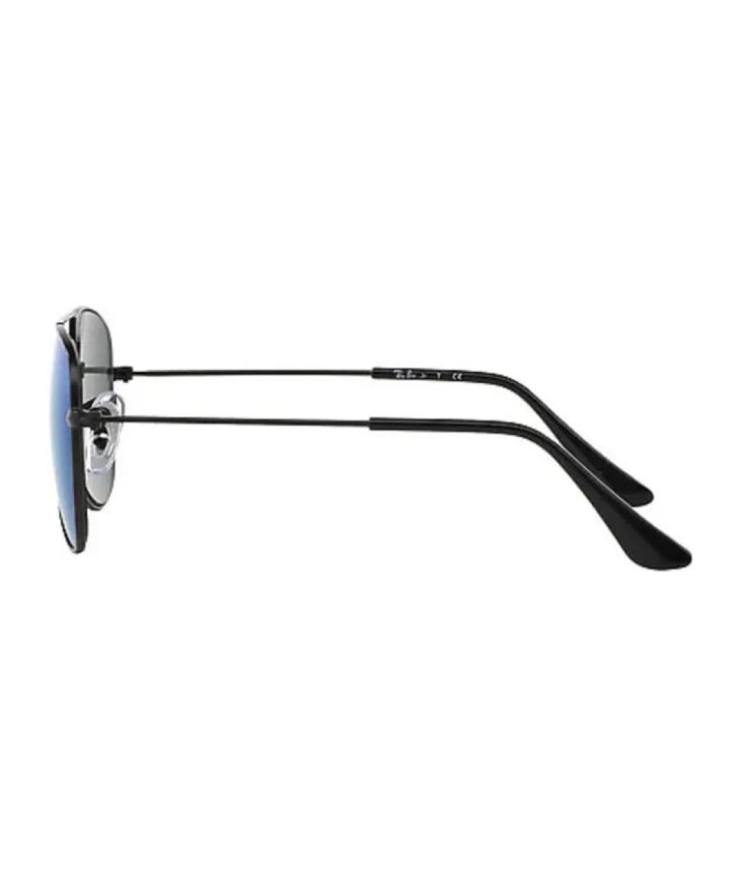 RAY BAN Черные металлические солнцезащитные очки, фото 3