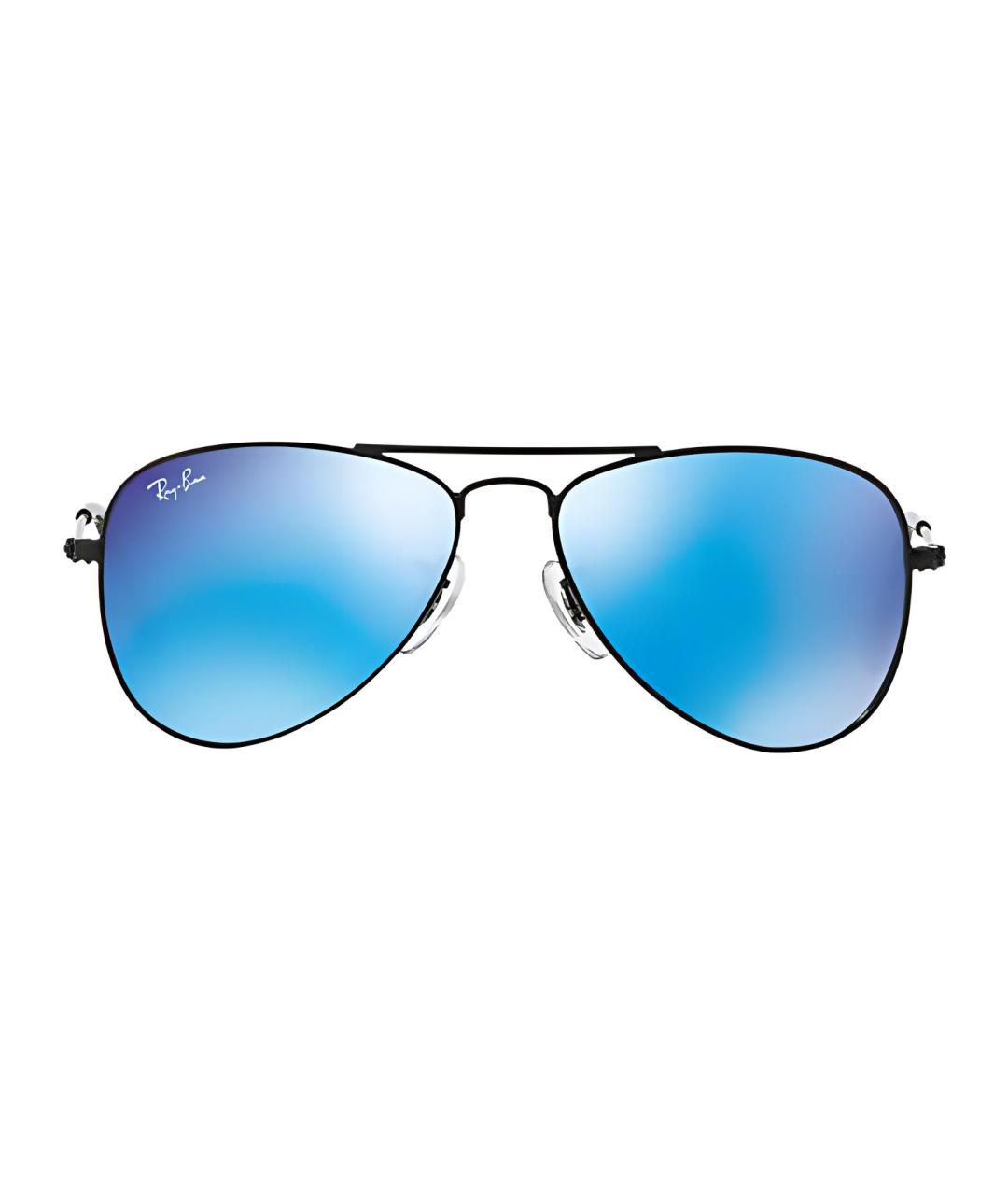 RAY BAN Черные металлические солнцезащитные очки, фото 2