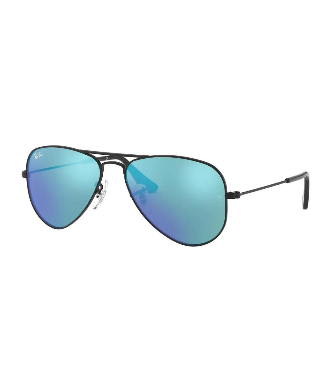 RAY BAN Черные металлические солнцезащитные очки, фото 1