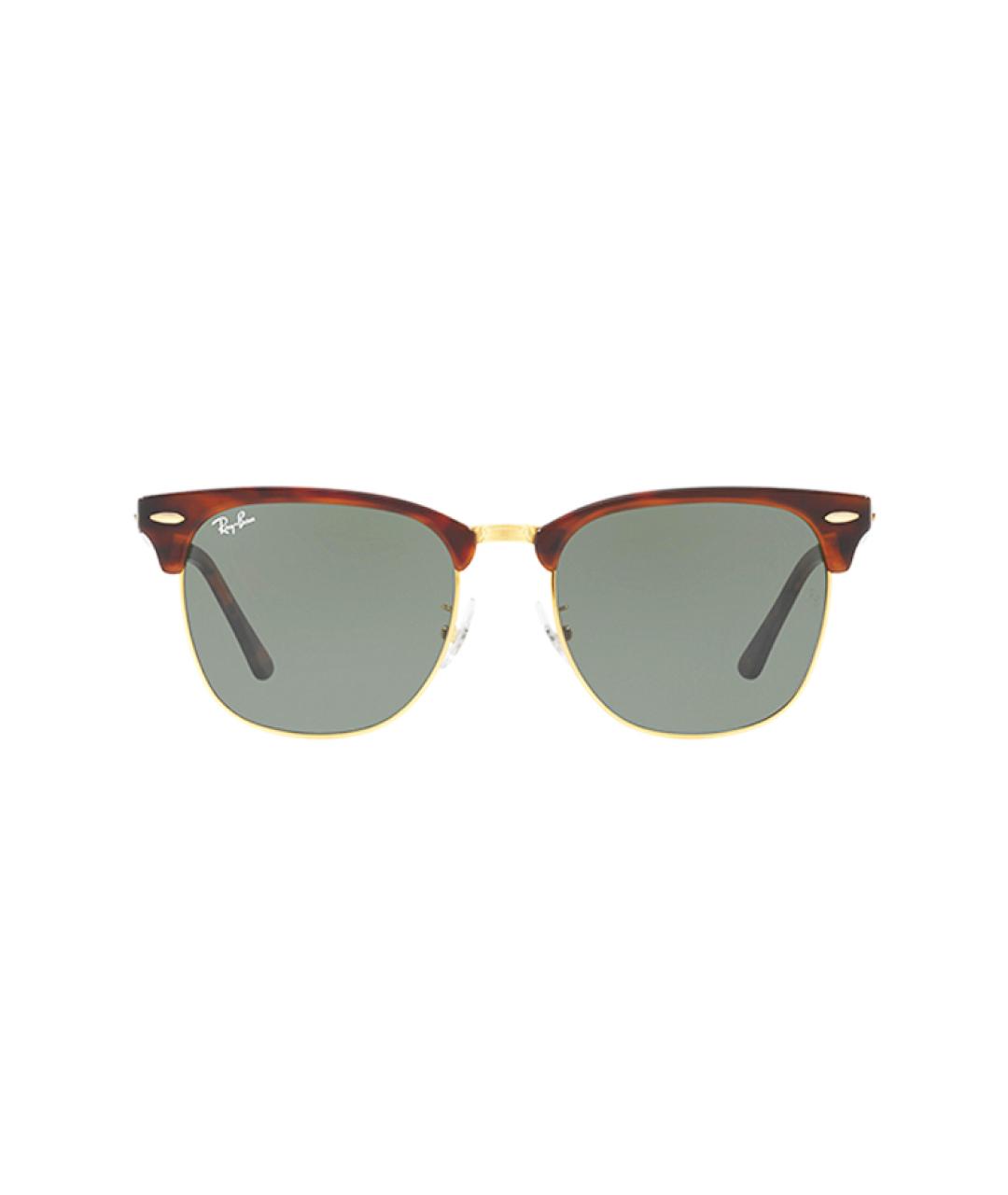 RAY BAN Коричневые пластиковые солнцезащитные очки, фото 2