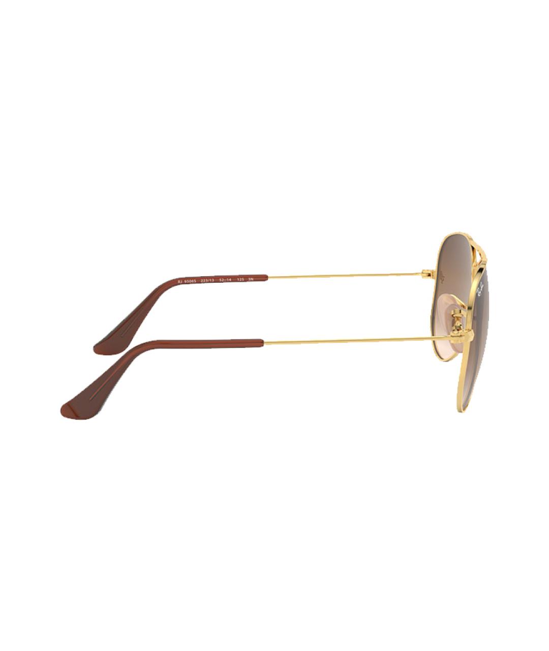 RAY BAN Золотые металлические солнцезащитные очки, фото 3