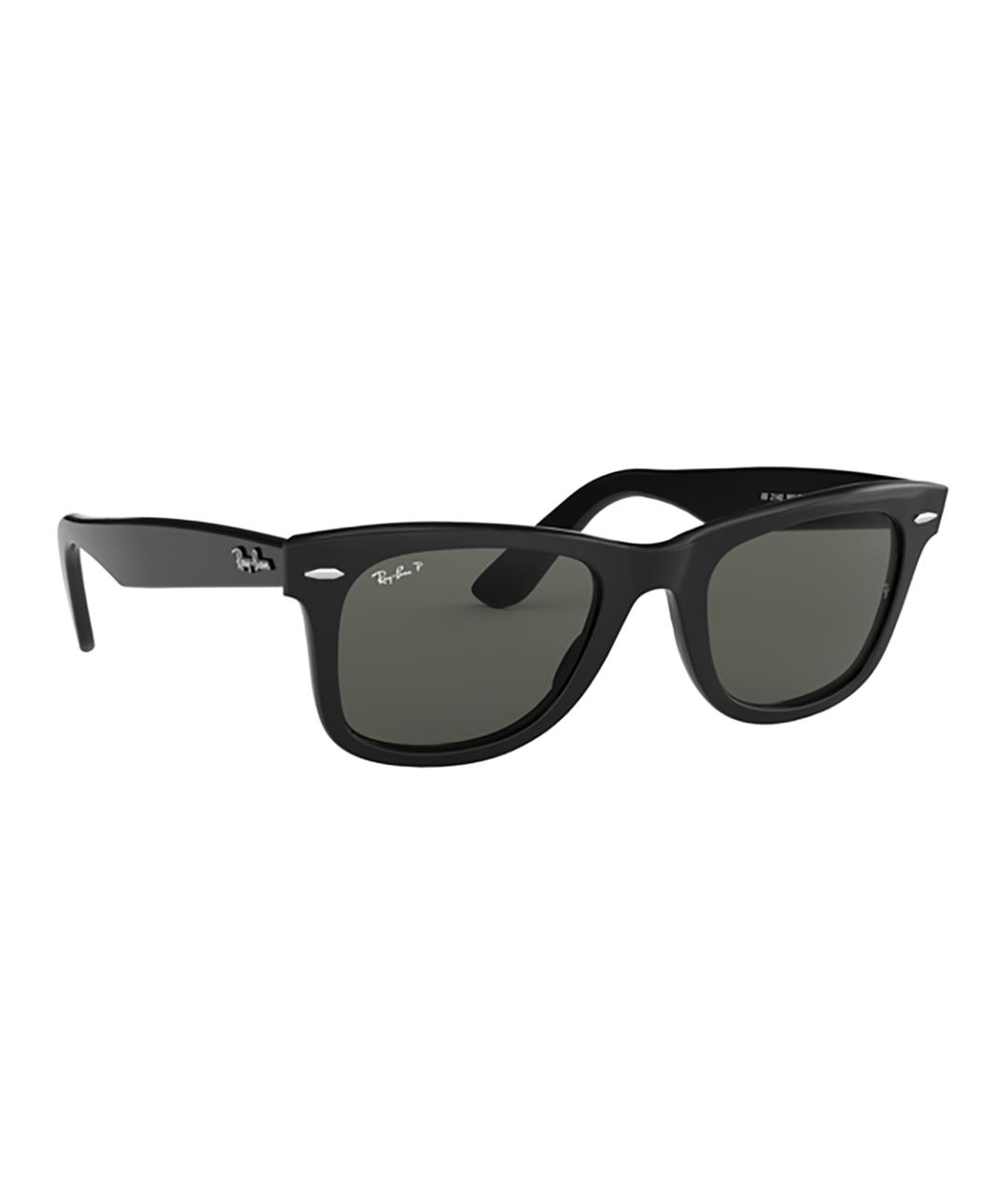 RAY BAN Черные пластиковые солнцезащитные очки, фото 2