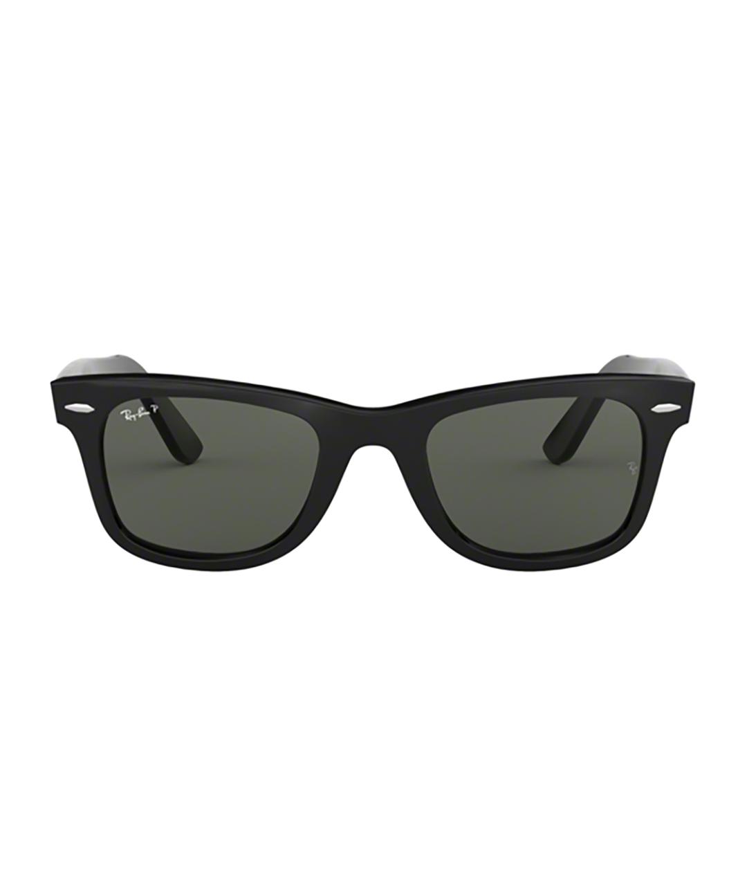 RAY BAN Черные пластиковые солнцезащитные очки, фото 1
