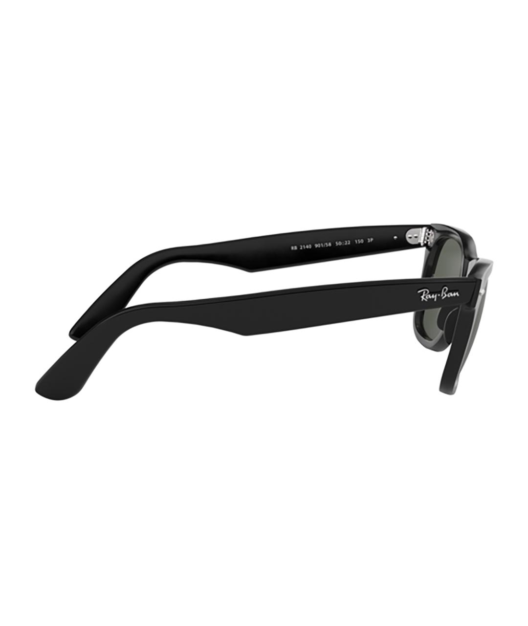 RAY BAN Черные пластиковые солнцезащитные очки, фото 3