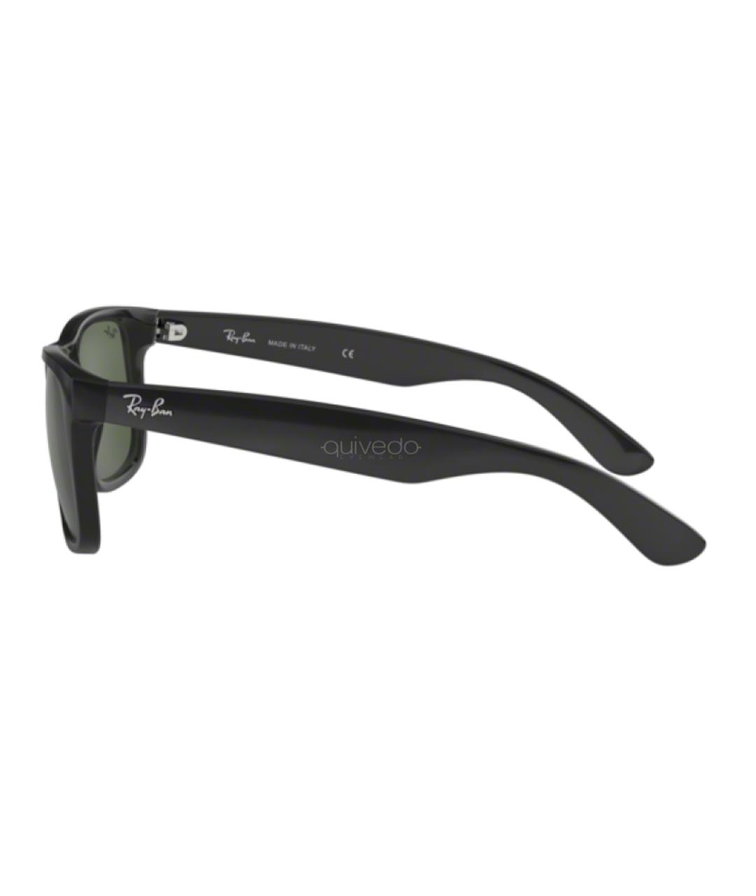 RAY BAN Черные пластиковые солнцезащитные очки, фото 3