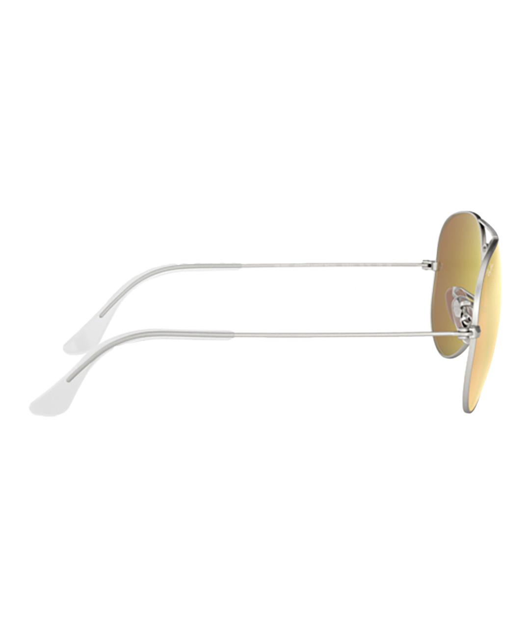 RAY BAN Серебряные металлические солнцезащитные очки, фото 3