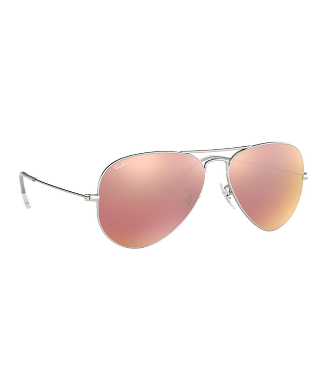 RAY BAN Серебряные металлические солнцезащитные очки, фото 2