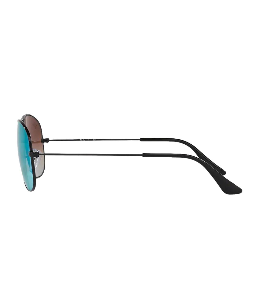 RAY BAN Черные металлические солнцезащитные очки, фото 3