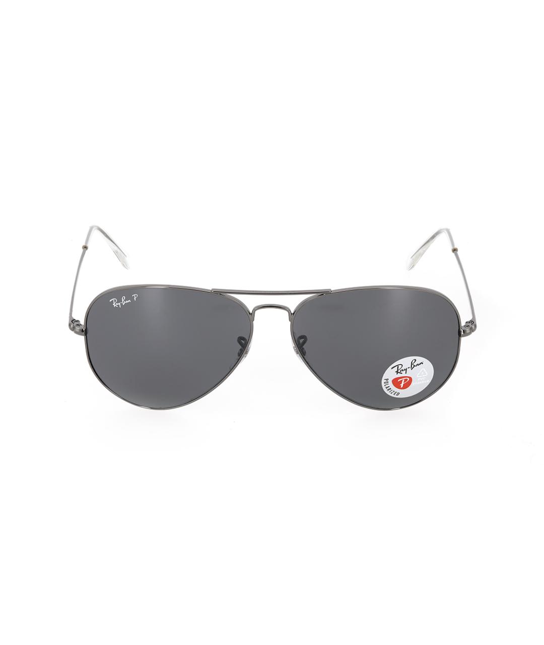 RAY BAN Серые металлические солнцезащитные очки, фото 3