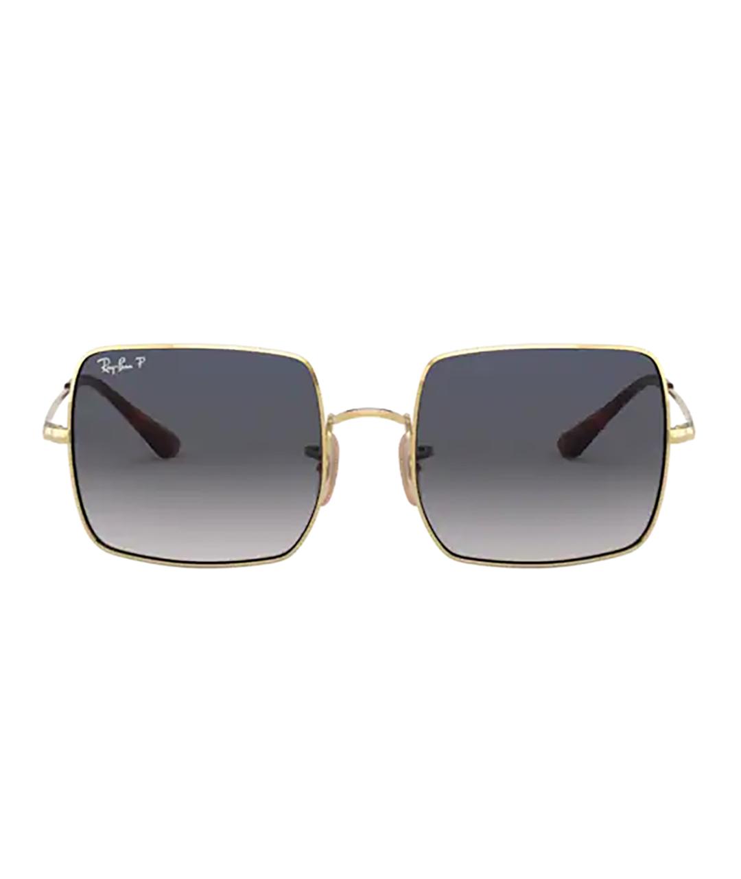 RAY BAN Золотые металлические солнцезащитные очки, фото 1