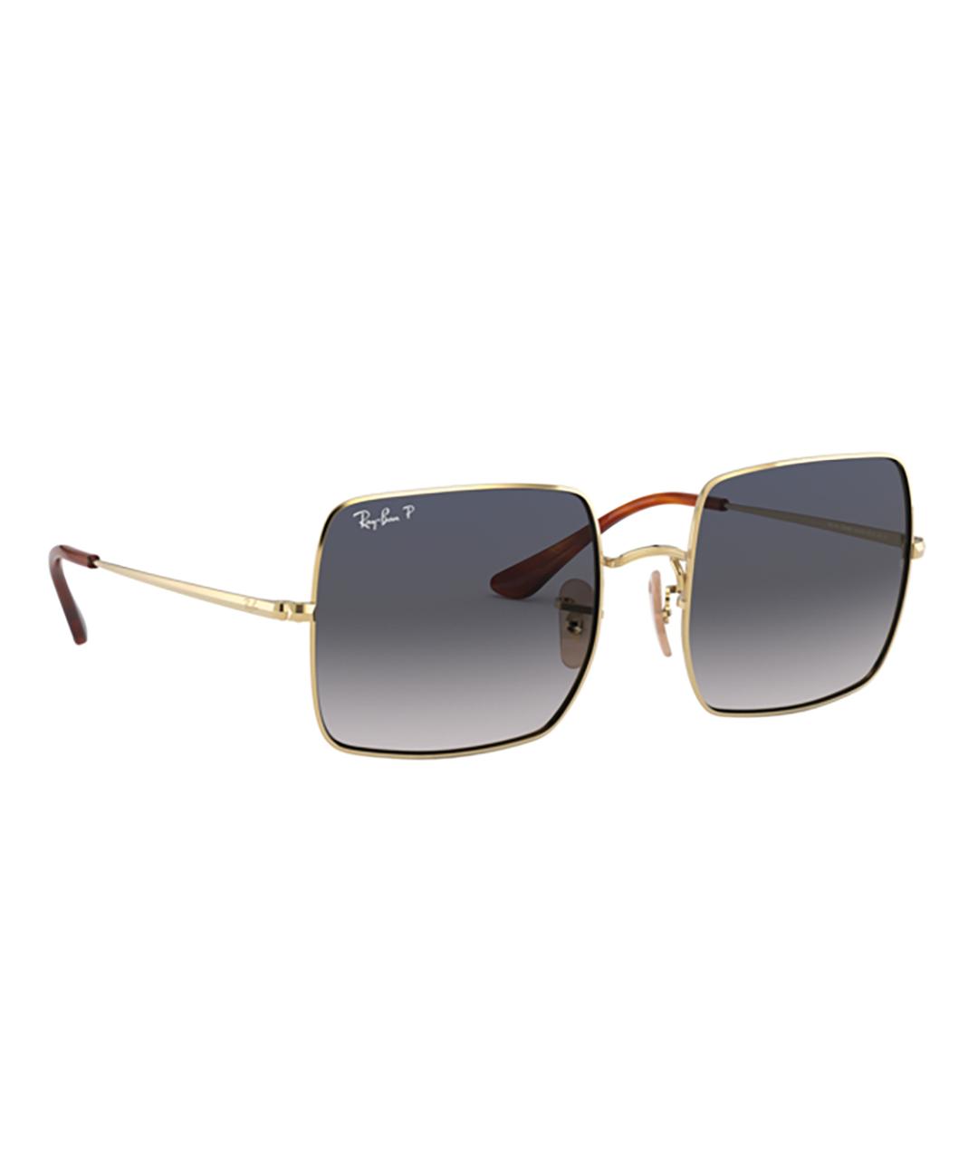 RAY BAN Золотые металлические солнцезащитные очки, фото 2