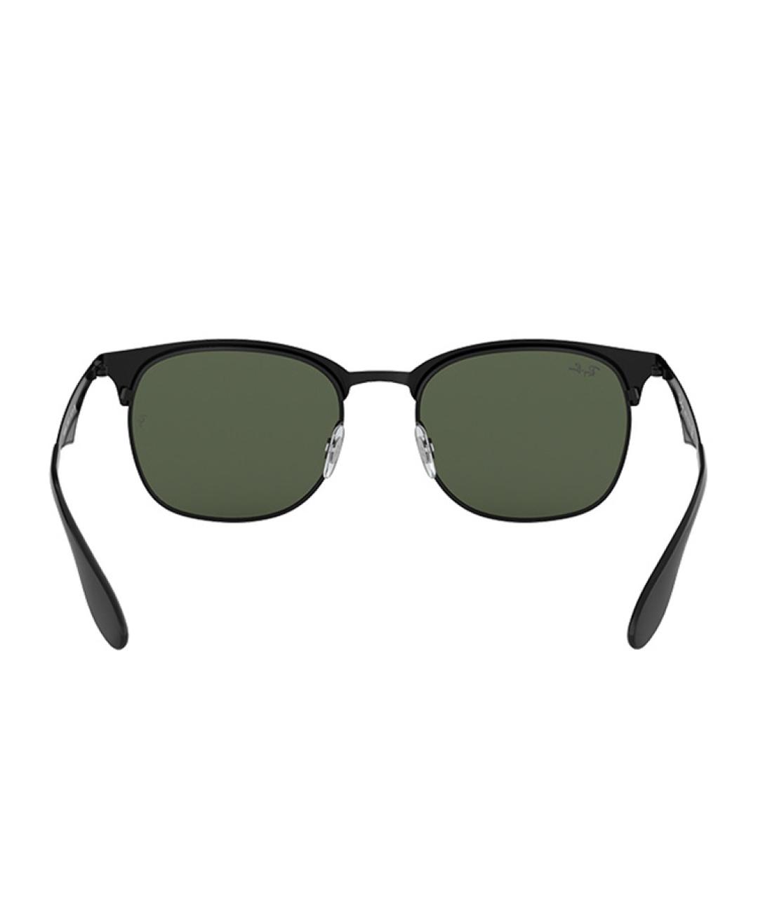 RAY BAN Черные металлические солнцезащитные очки, фото 2