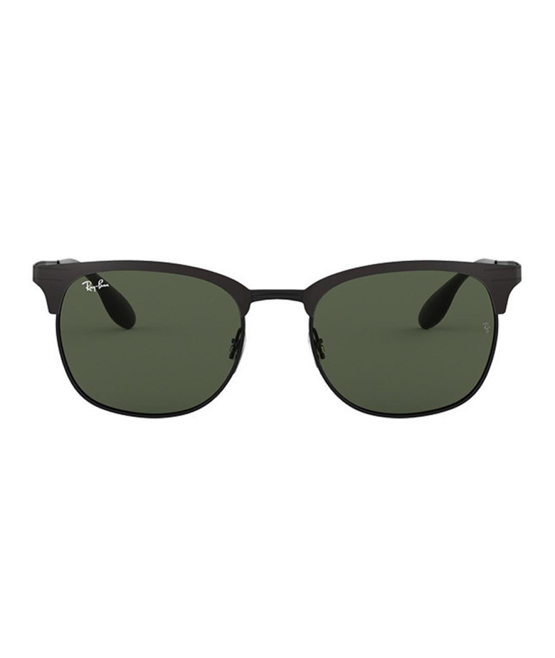 RAY BAN Черные металлические солнцезащитные очки, фото 1