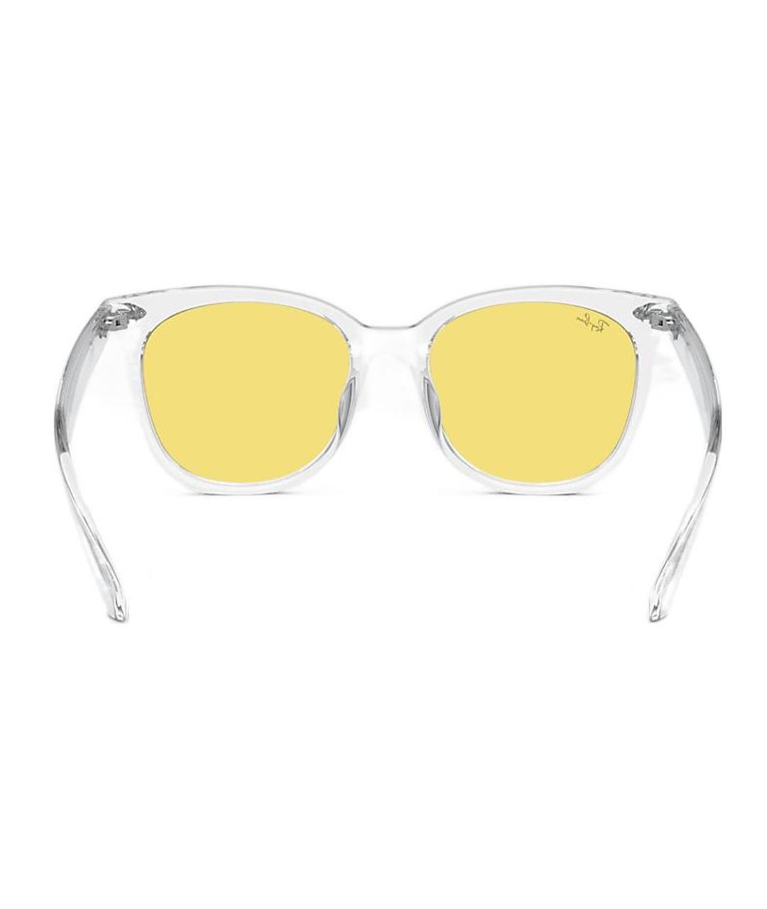 RAY BAN Прозрачные пластиковые солнцезащитные очки, фото 4