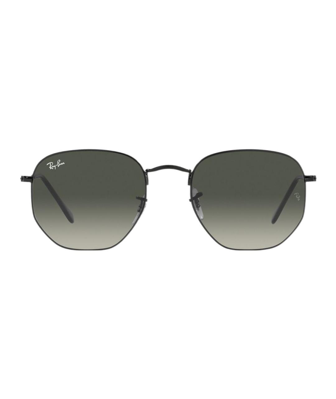 RAY BAN Черные металлические солнцезащитные очки, фото 2