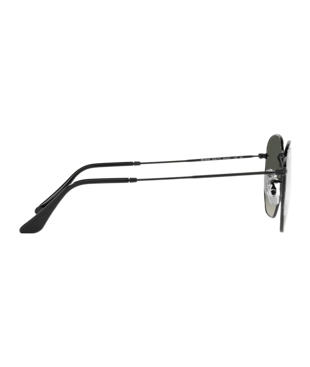 RAY BAN Черные металлические солнцезащитные очки, фото 4
