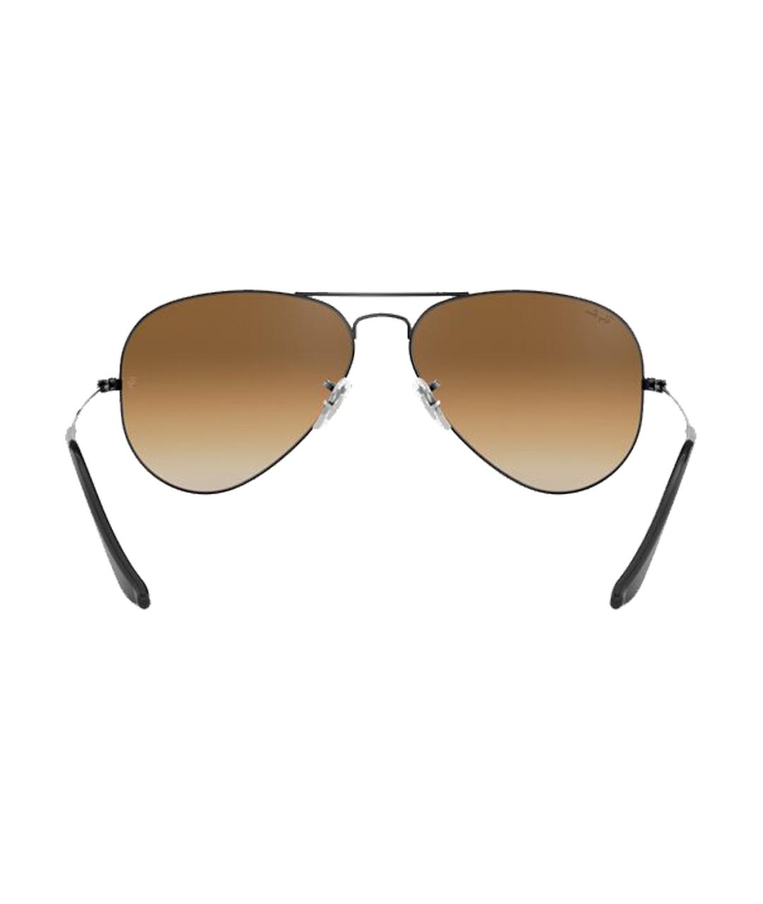 RAY BAN Коричневые металлические солнцезащитные очки, фото 3