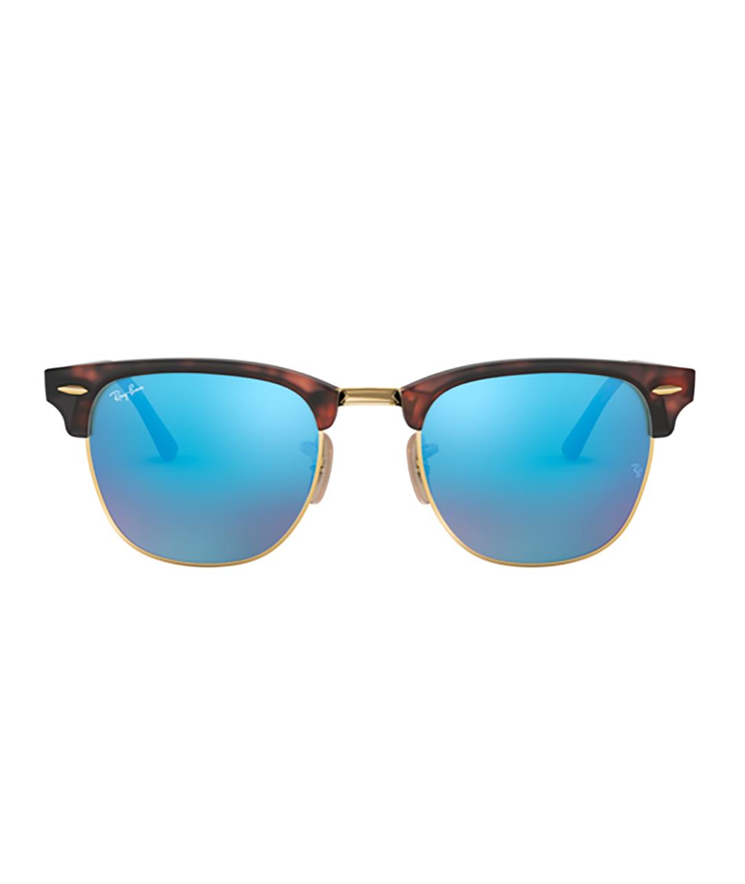 RAY BAN Коричневые пластиковые солнцезащитные очки, фото 1