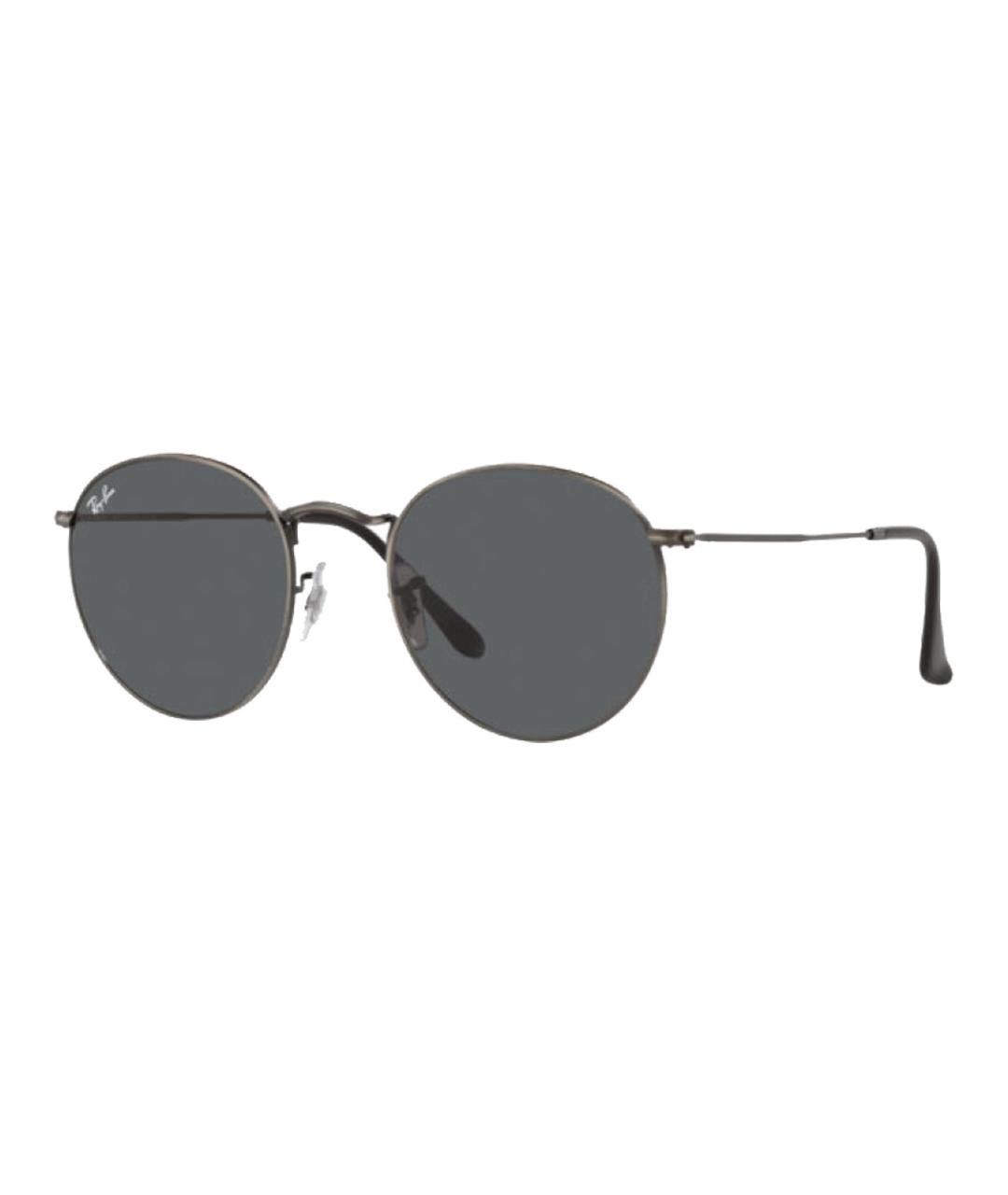 RAY BAN Серые металлические солнцезащитные очки, фото 1