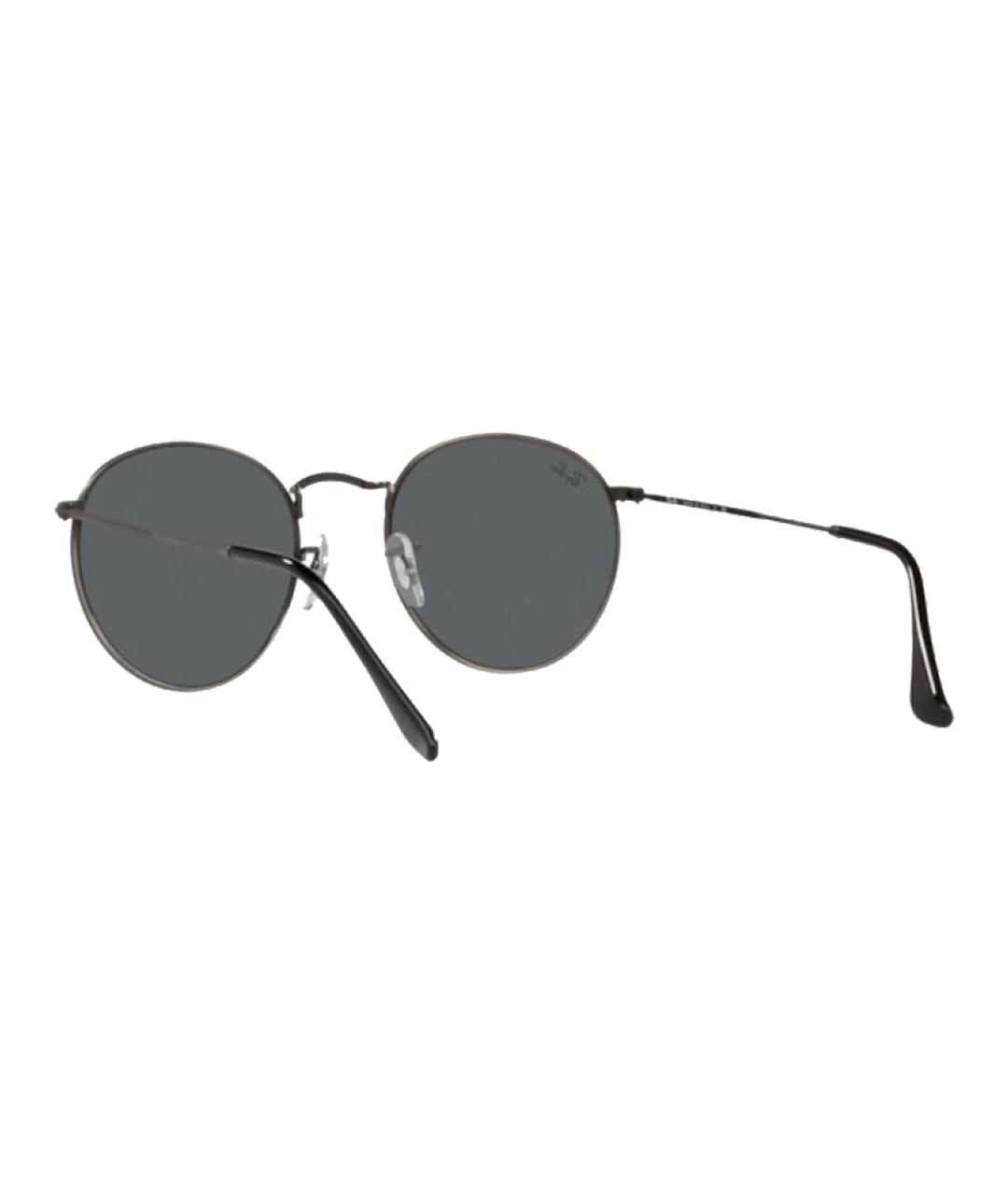 RAY BAN Серые металлические солнцезащитные очки, фото 4
