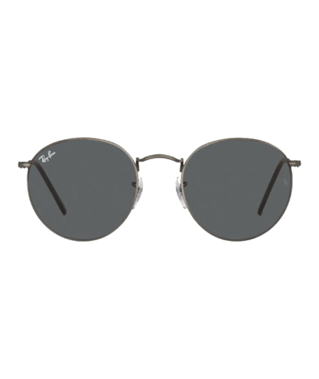 RAY BAN Серые металлические солнцезащитные очки, фото 2
