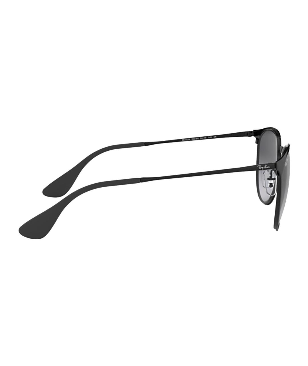 RAY BAN Черные пластиковые солнцезащитные очки, фото 3