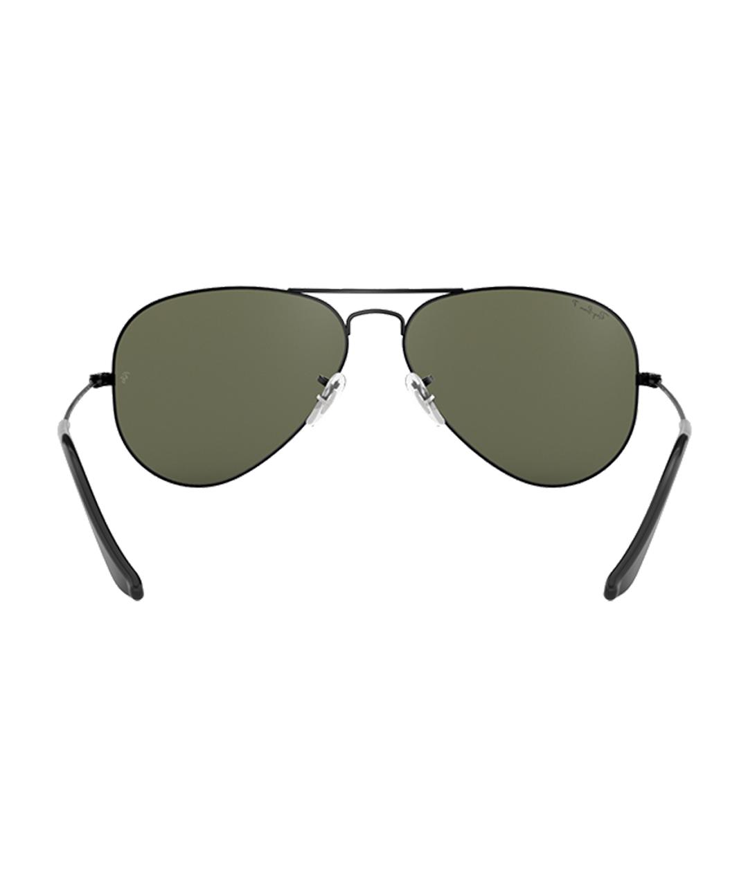 RAY BAN Черные металлические солнцезащитные очки, фото 4