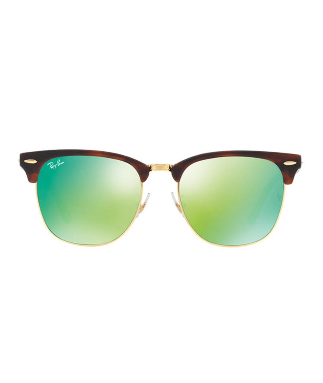 RAY BAN Коричневые пластиковые солнцезащитные очки, фото 2