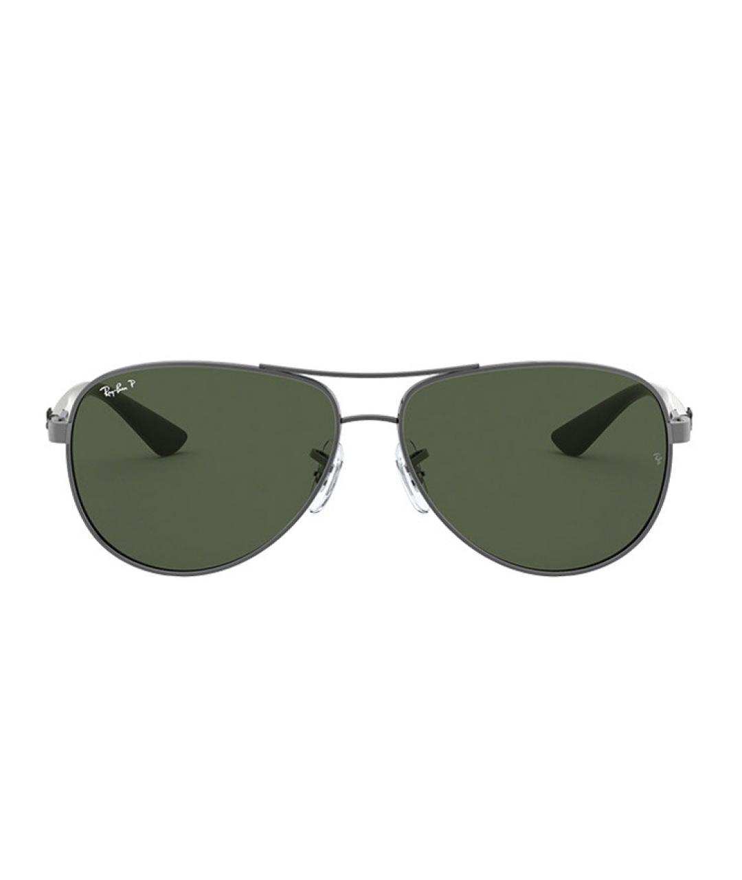 RAY BAN Зеленые металлические солнцезащитные очки, фото 2