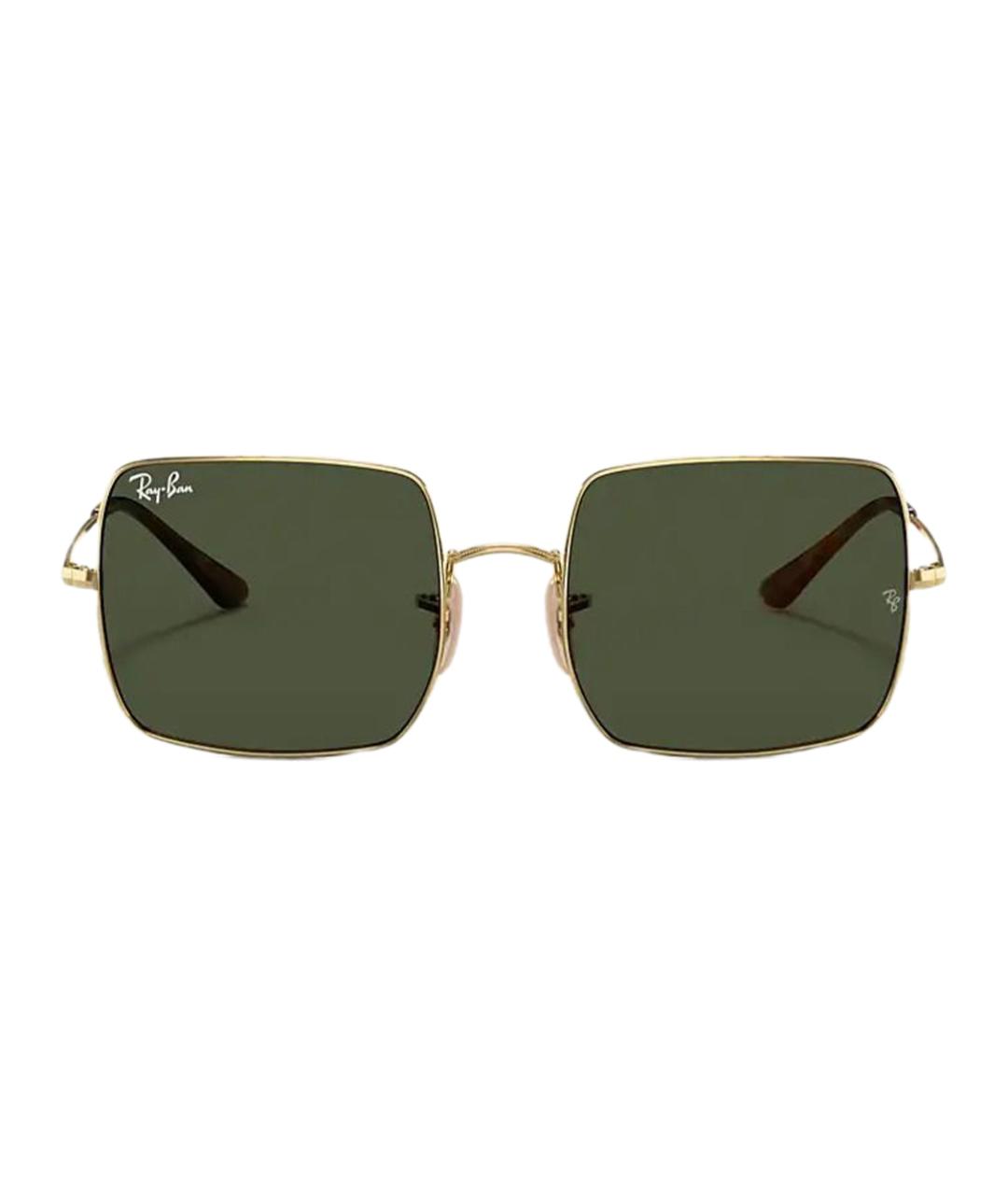 RAY BAN Золотые металлические солнцезащитные очки, фото 2