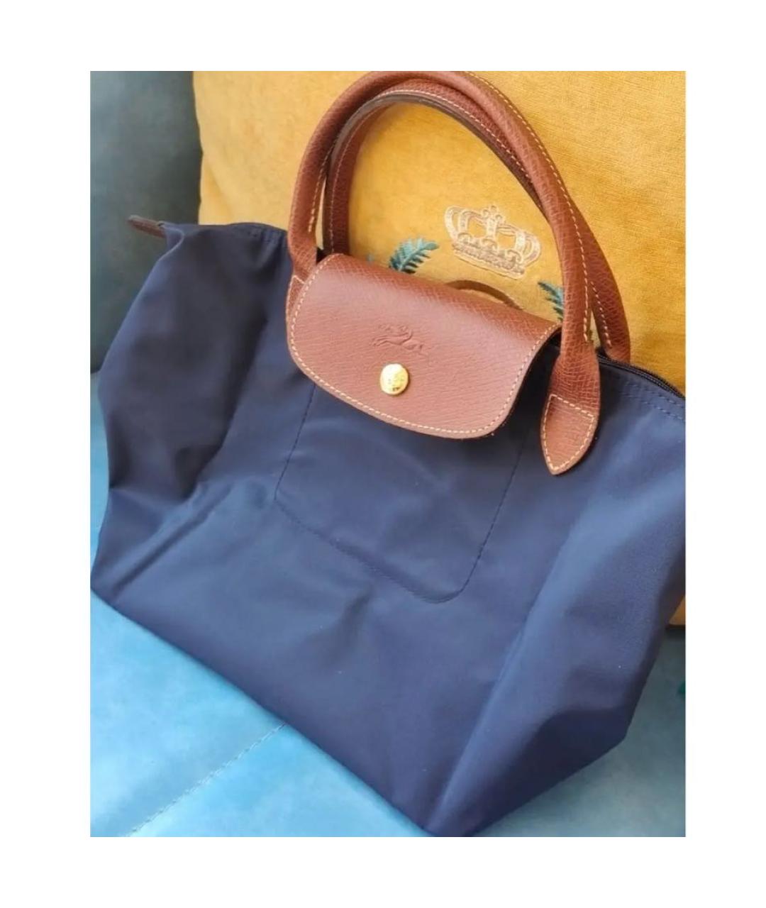 LONGCHAMP Темно-синяя сумка тоут, фото 6