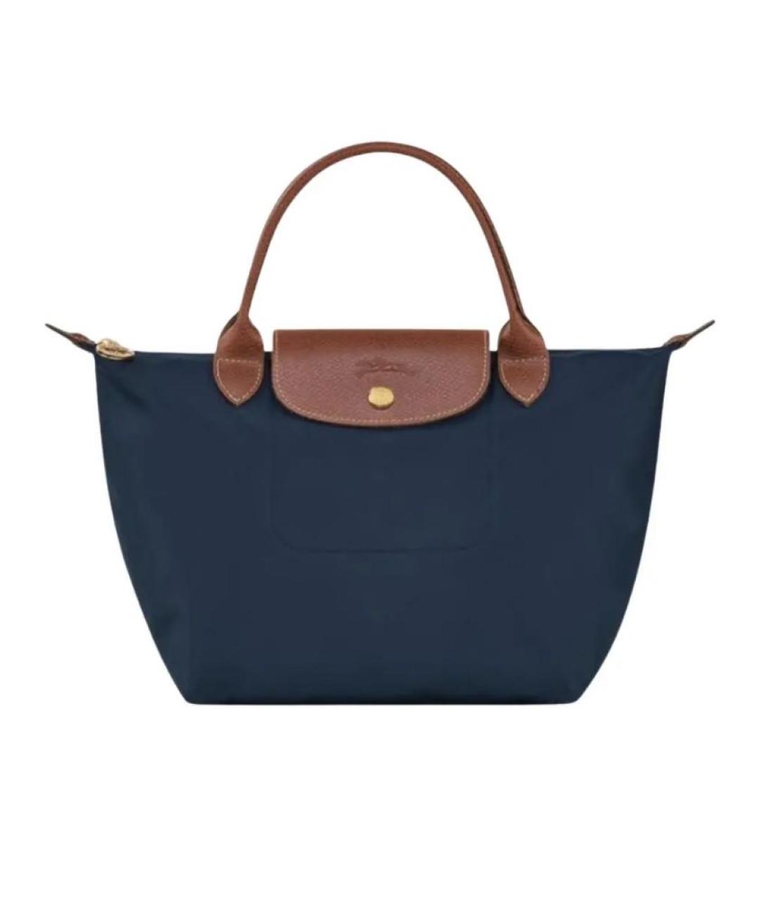 LONGCHAMP Темно-синяя сумка тоут, фото 9