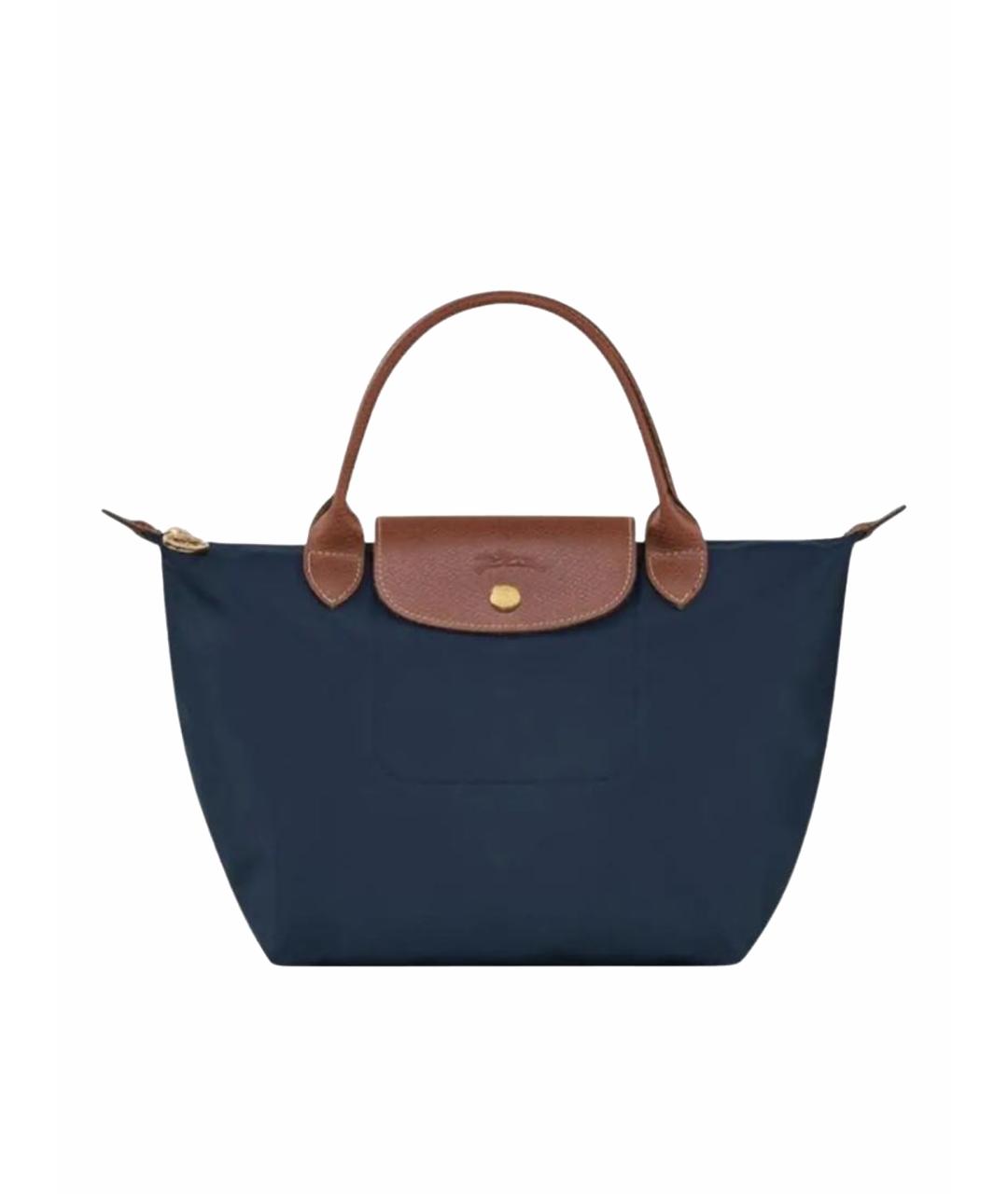 LONGCHAMP Темно-синяя сумка тоут, фото 1