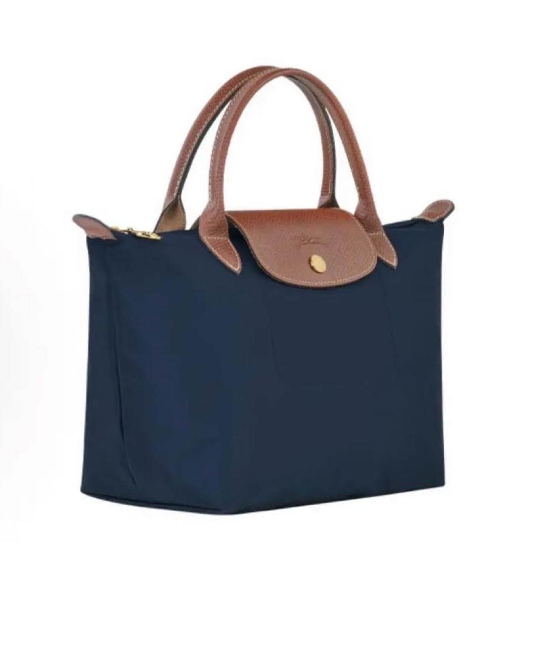 LONGCHAMP Темно-синяя сумка тоут, фото 3
