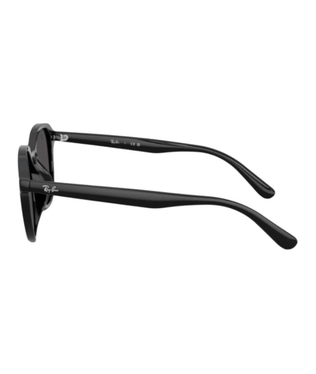 RAY BAN Черные пластиковые солнцезащитные очки, фото 3
