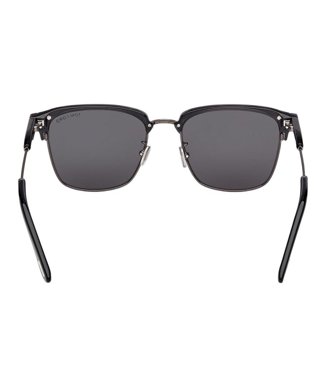 TOM FORD Черные металлические солнцезащитные очки, фото 4