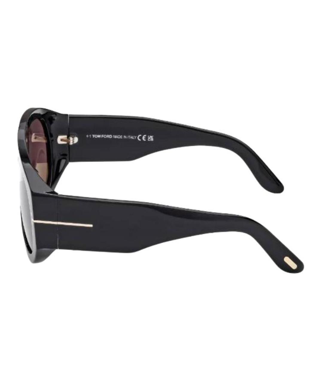 TOM FORD Черные пластиковые солнцезащитные очки, фото 3