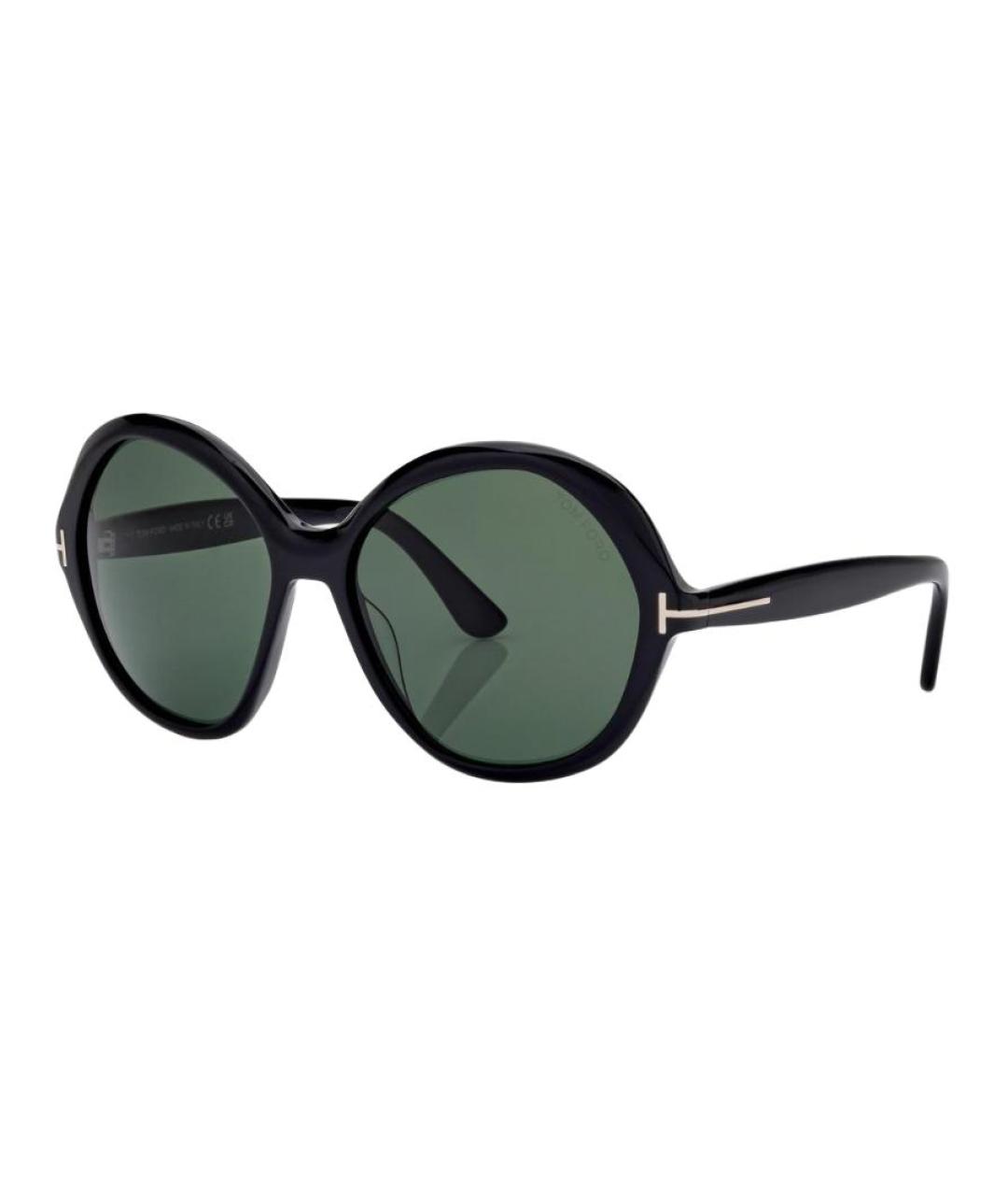 TOM FORD Черные пластиковые солнцезащитные очки, фото 1