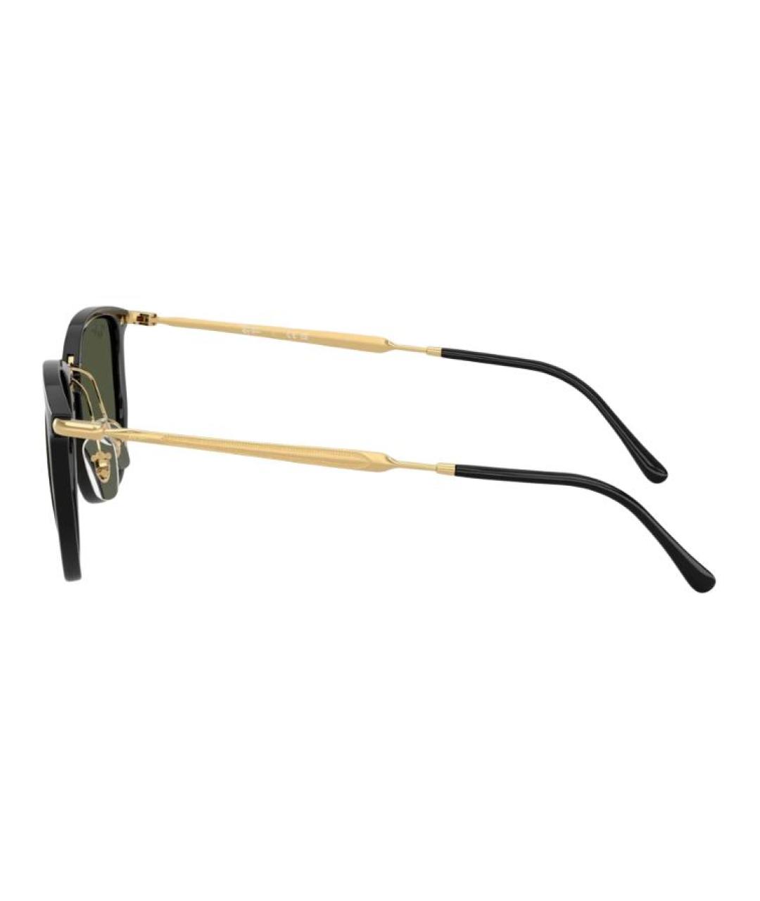 RAY BAN Черные металлические солнцезащитные очки, фото 3
