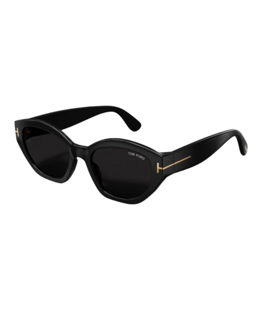 TOM FORD Черные пластиковые солнцезащитные очки, фото 2