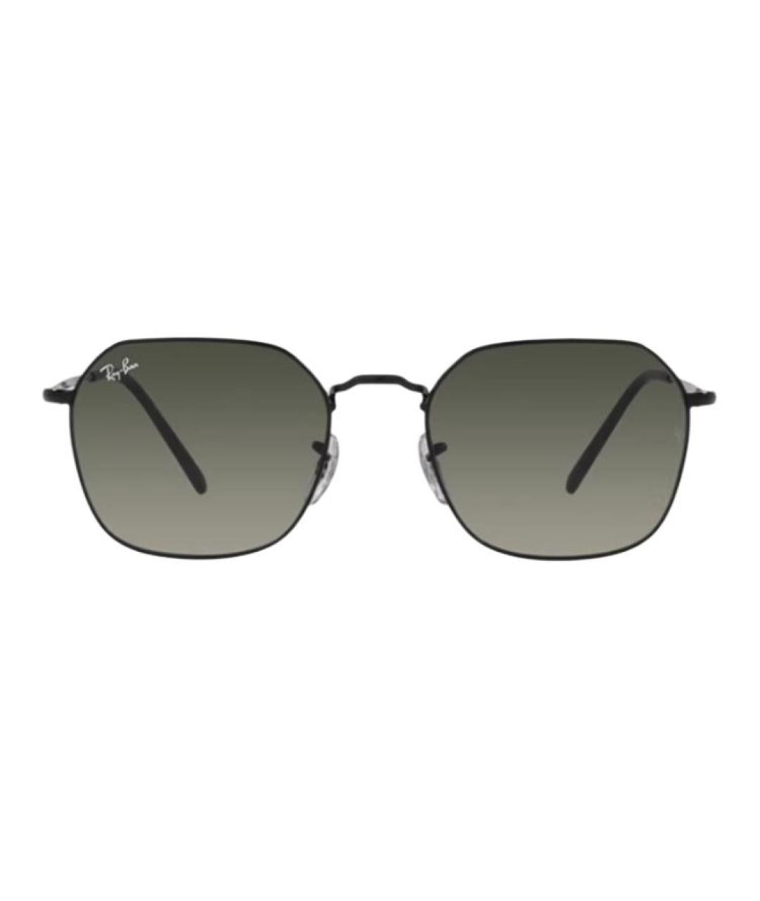 RAY BAN Черные металлические солнцезащитные очки, фото 1