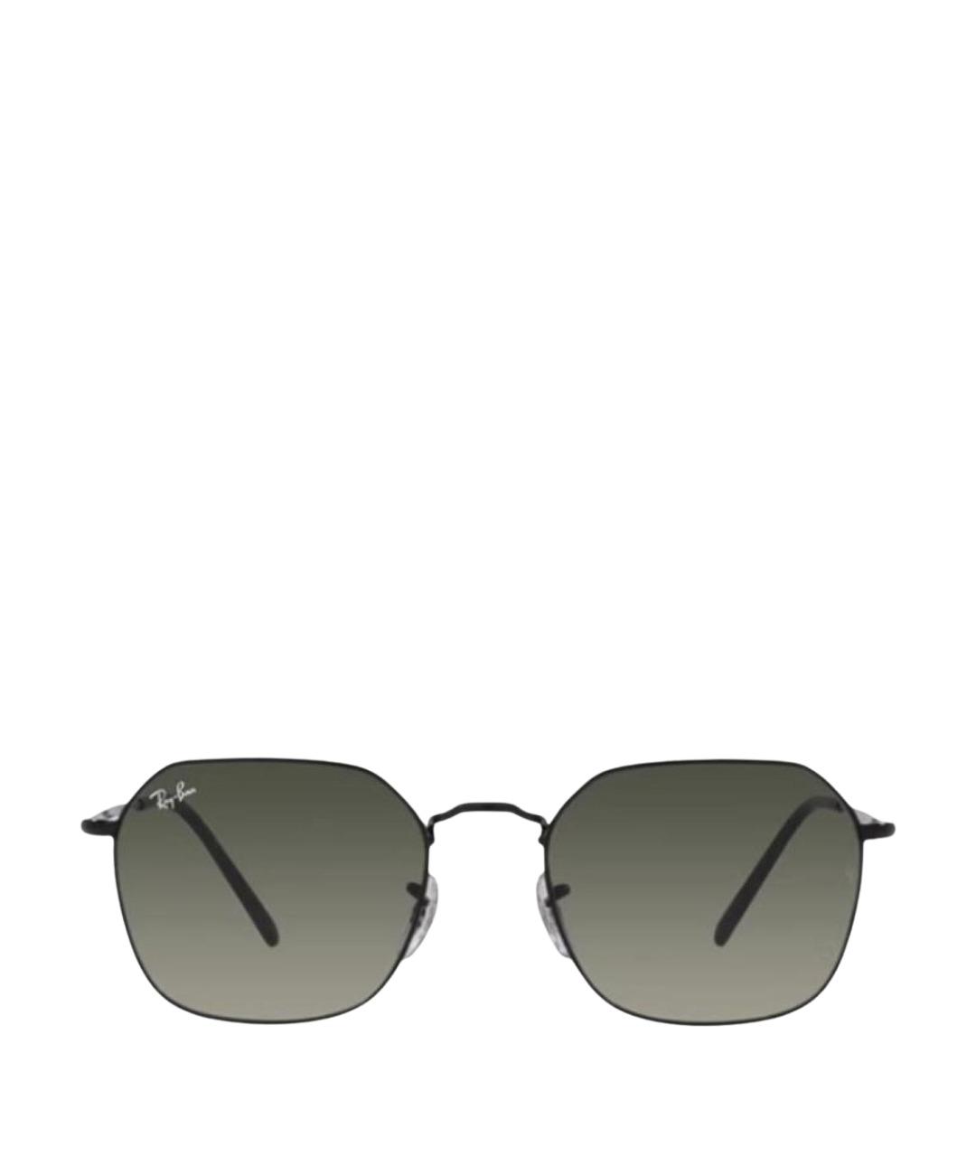 RAY BAN Черные металлические солнцезащитные очки, фото 1