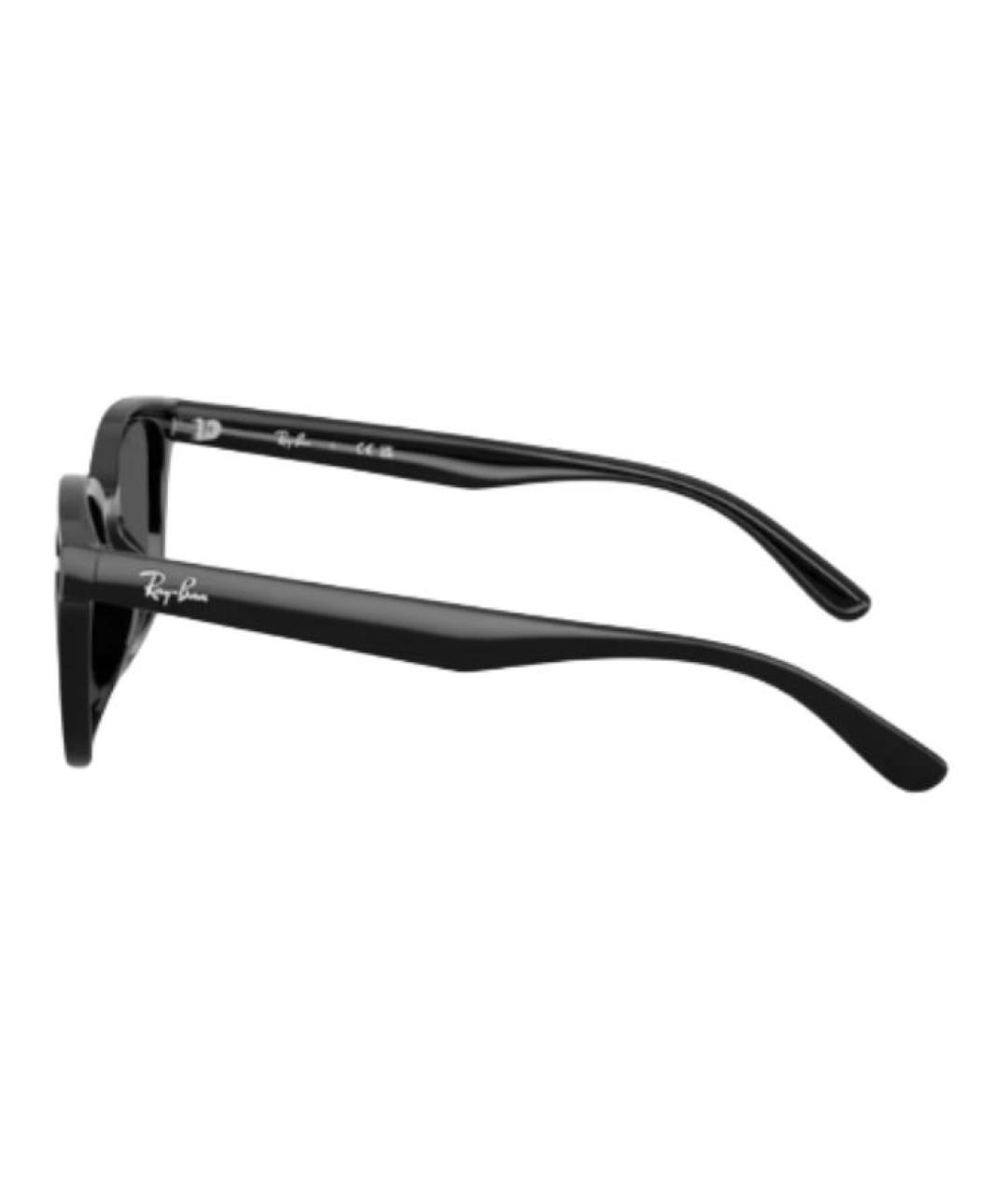 RAY BAN Черные пластиковые солнцезащитные очки, фото 2